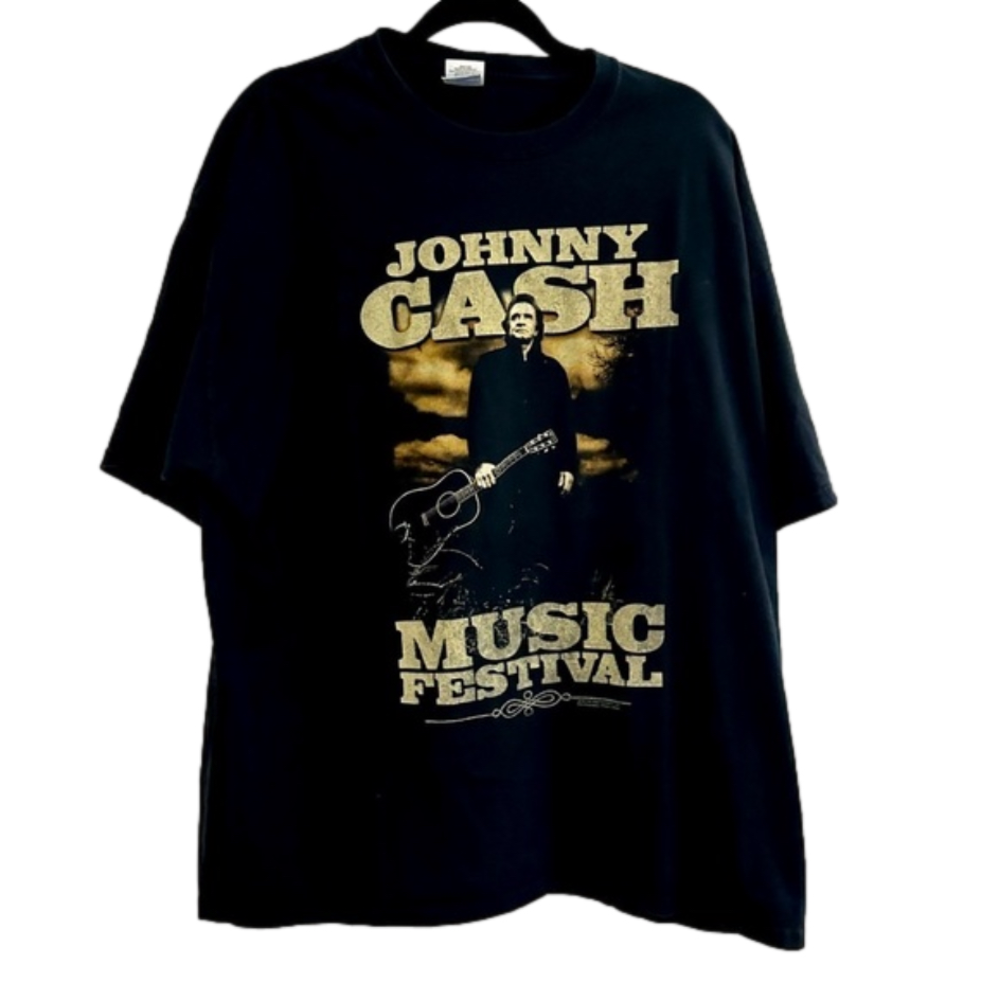 Johnny Cash 2011 Music Festival Tee T-Shirt Unisex Size 2XL